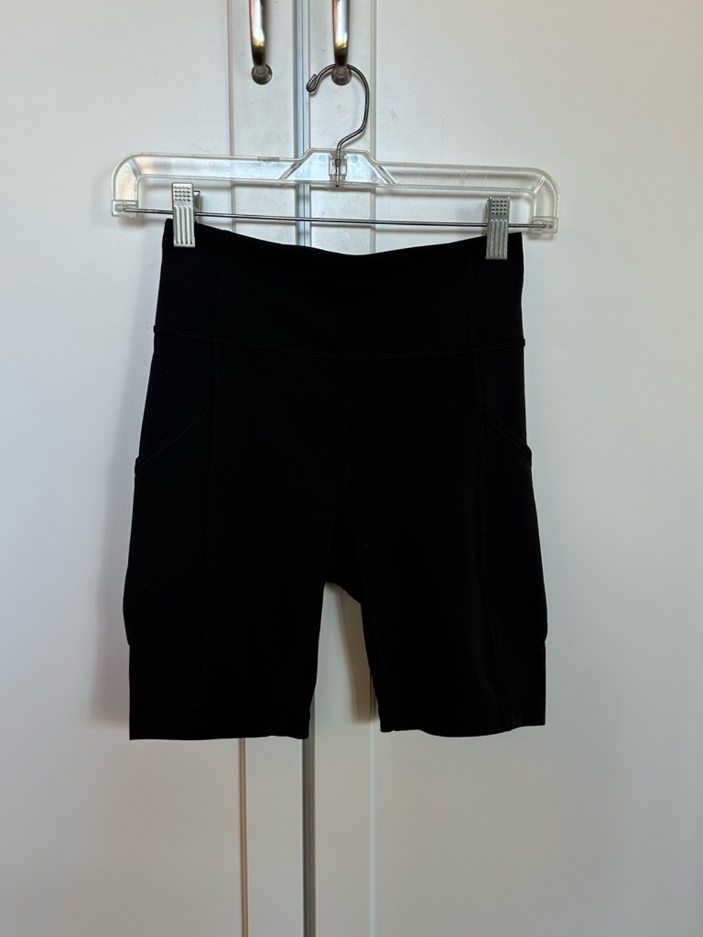 Lululemon Black Bike Shorts with Side Pockets